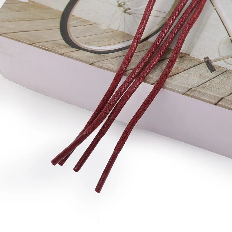 70/90/120/150/160CM Waxed Cotton Round Shoe laces Leather Shoes lace Waterproof ShoeLaces Men Boots Shoelace Shoestring thumbnail 4