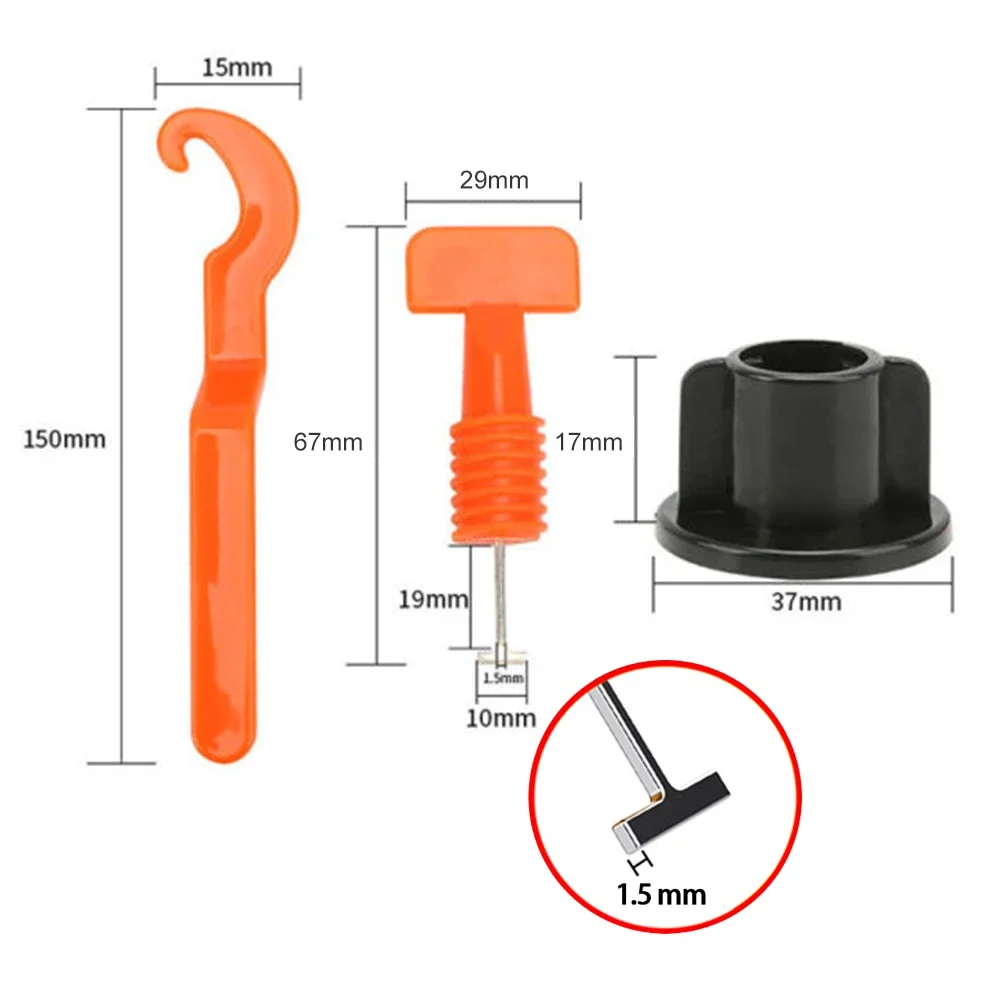 21-904Pcs Floor Tile Leveling System Clips Spacers Porcelain Ceramic Leveler Kit For Tile Laying Wall Fixing Construction Tools thumbnail 2