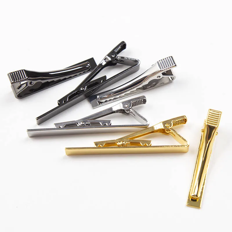 New Tie Clips for Men's Metal Necktie Bar Dress Shirts Tie Pin for Wedding Ceremony Metal Silver Color Tie Clip Man Accessories thumbnail 3
