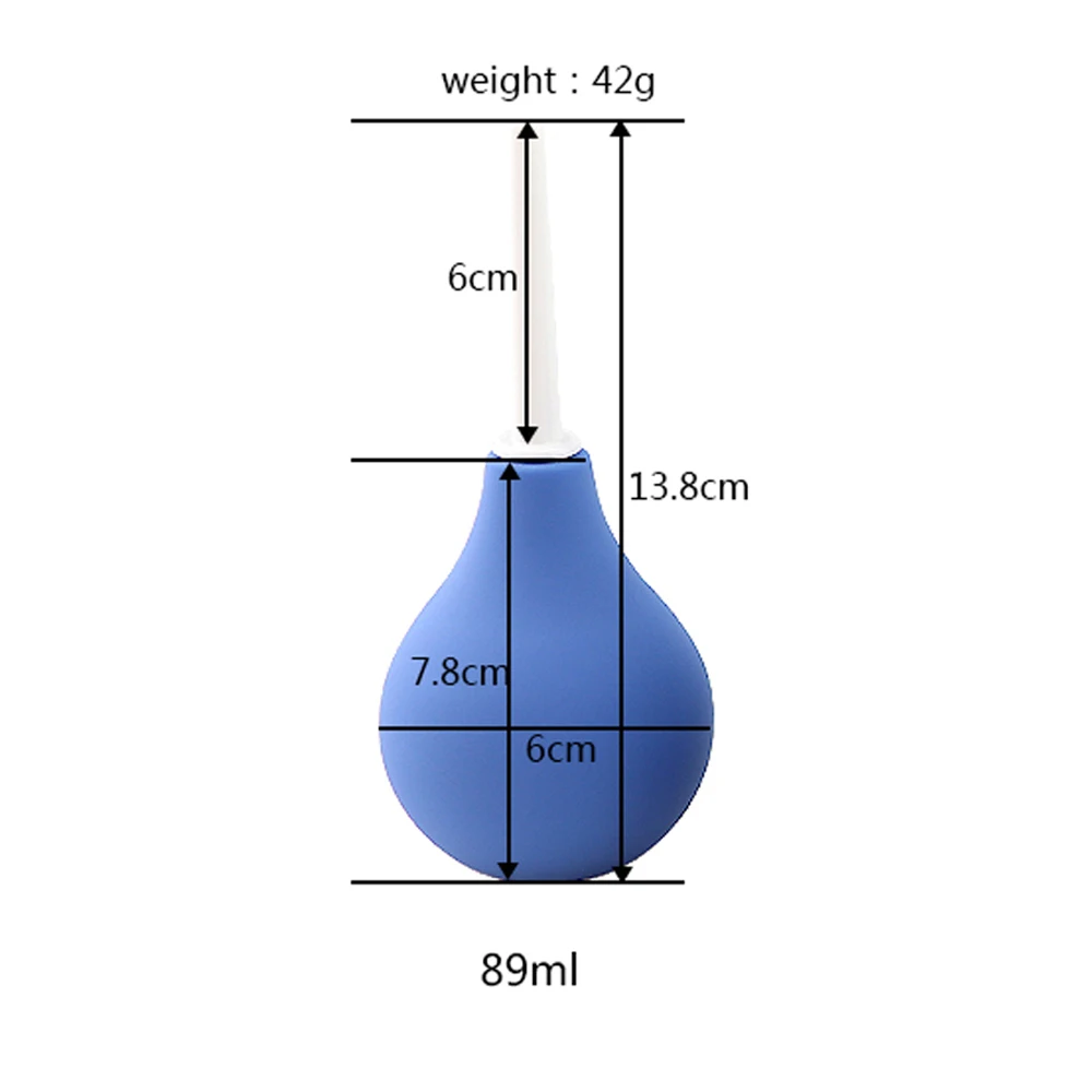 89ML Bulb Shape Rubber Vagina Cleaner Enema Clean Container Anal Cleaner Douche Enema Bulb For Women Men Health Hygiene Tool thumbnail 4