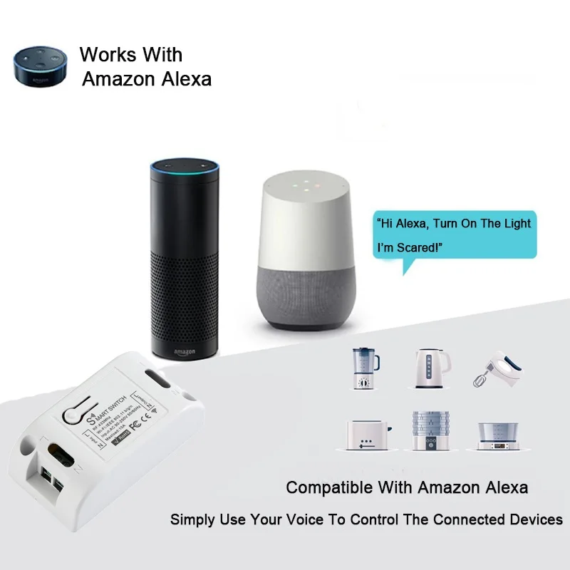 Wifi RF 433 Mhz DIY Light Switch Module Receiver Relay 86 Portable Wireless Remote Control Tuya Smart Life Alexa Google Home thumbnail 5