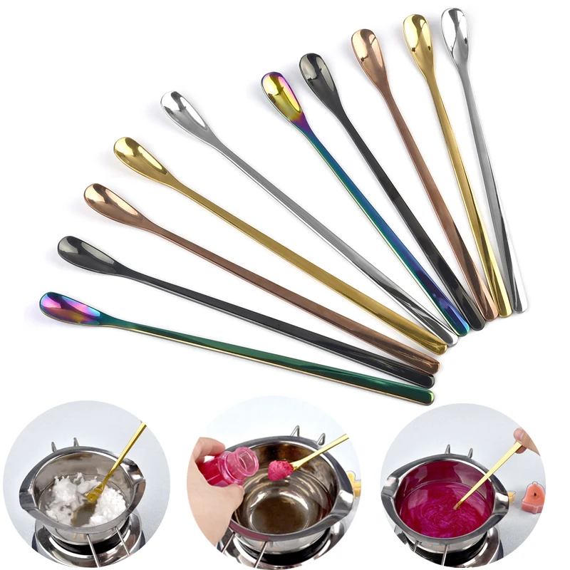Stainless Steel Melting Wax Spoon Lacquer Spoon Wax Stirring Rod DIY Invitation Hand Account Retro Seal Making Auxiliary Tool thumbnail 2