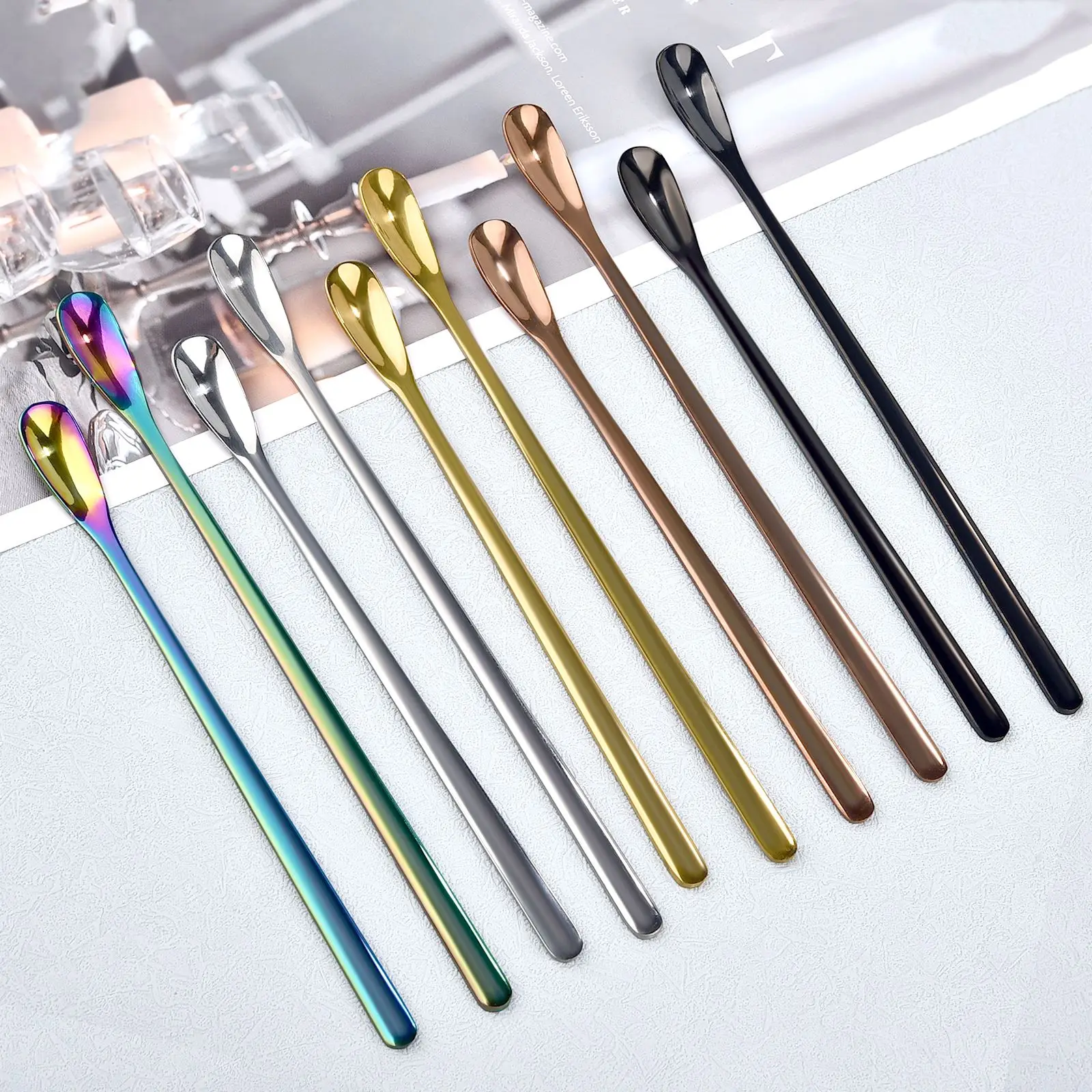 Stainless Steel Melting Wax Spoon Lacquer Spoon Wax Stirring Rod DIY Invitation Hand Account Retro Seal Making Auxiliary Tool thumbnail 3