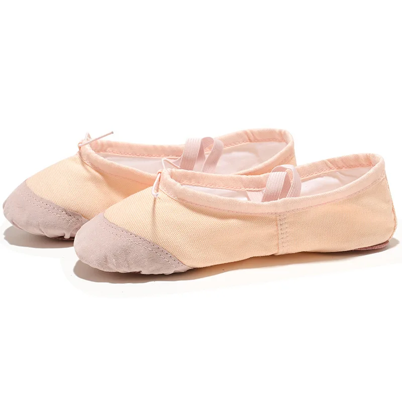 Girls ballerinas canvas soft sole ballet dance slippers children practice ballerinas woman dance shoes thumbnail 5