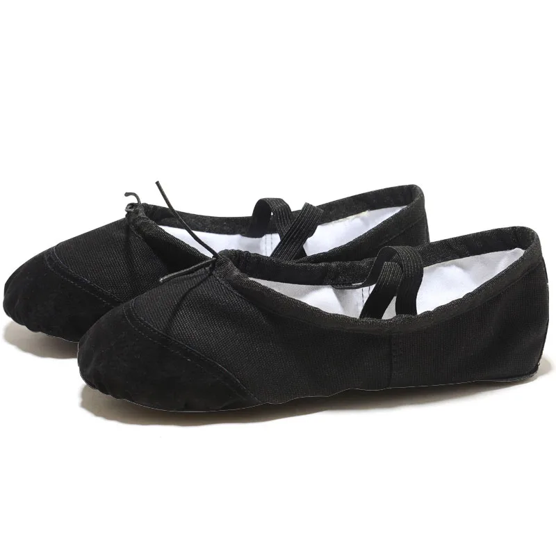 Girls ballerinas canvas soft sole ballet dance slippers children practice ballerinas woman dance shoes thumbnail 6