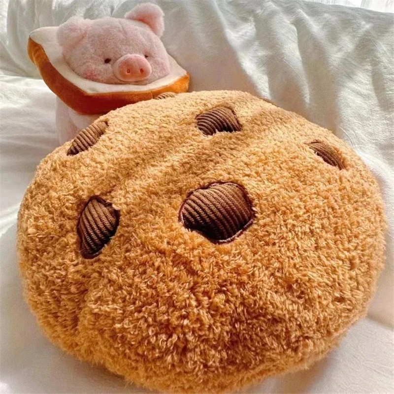 Cartoon Cookies Plush Seat Cushion Soft Food Pilllows Stuffed Doll Toys for Kids Children Girl Birthday Room Decor New Year Gift thumbnail 2