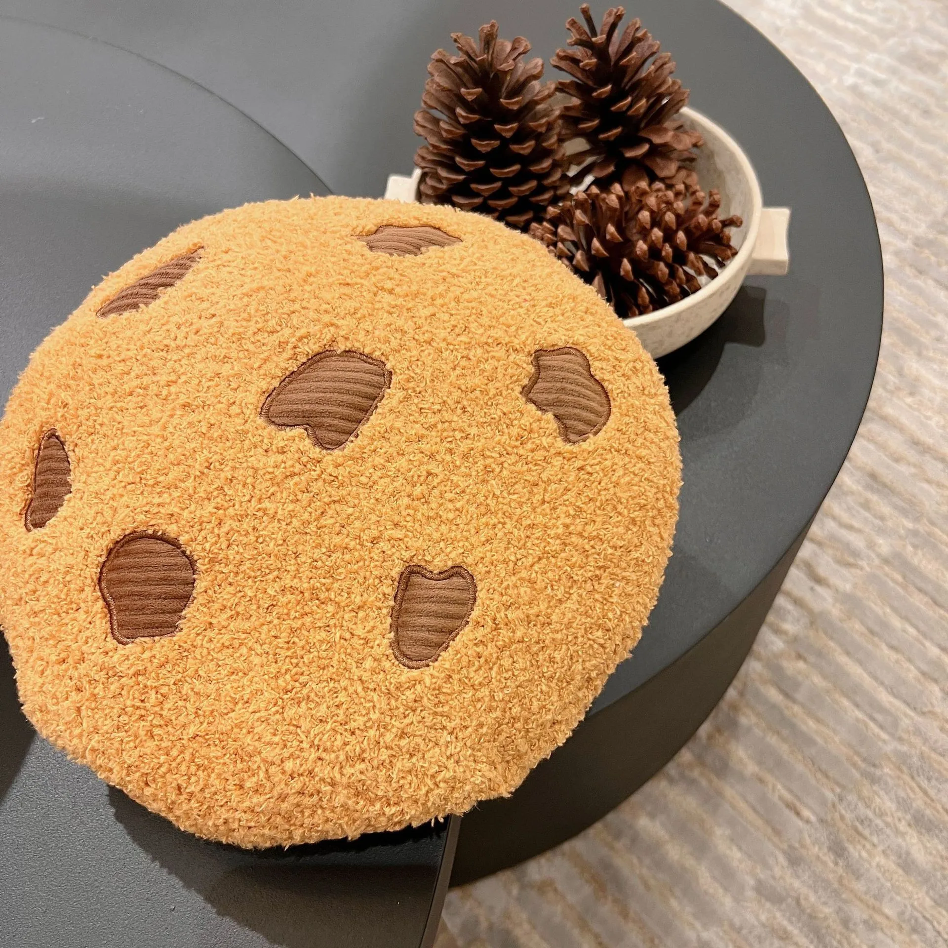 Cartoon Cookies Plush Seat Cushion Soft Food Pilllows Stuffed Doll Toys for Kids Children Girl Birthday Room Decor New Year Gift thumbnail 4