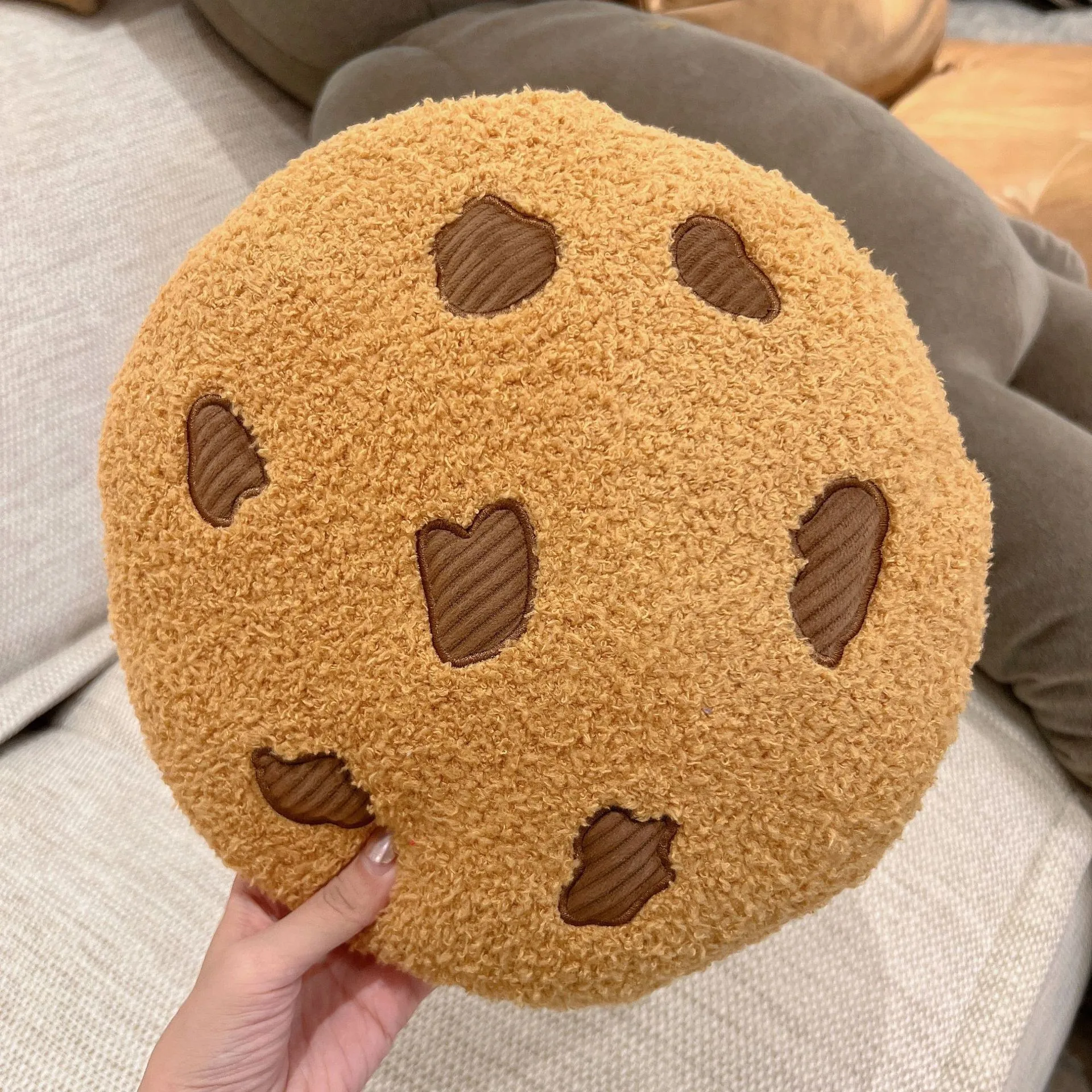 Cartoon Cookies Plush Seat Cushion Soft Food Pilllows Stuffed Doll Toys for Kids Children Girl Birthday Room Decor New Year Gift thumbnail 6