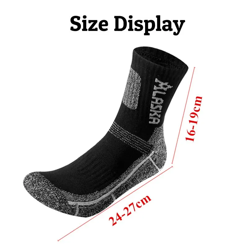 3 Pairs Set Winter Professional Men Sports Sock Outdoor Keep Warm Cycling Running Hiking Skiing Thermal Spring Men Crew Socks thumbnail 4
