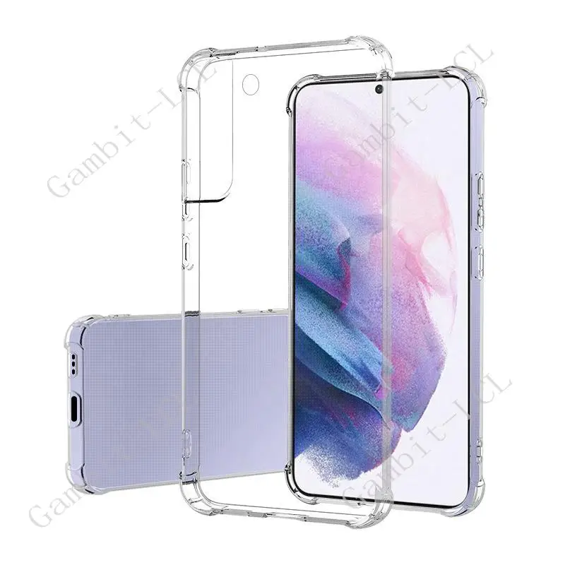Anti-Falling Soft Case For Samsung Galaxy S22 Ultra S22 S22+ Plus S23 S20 S21 FE S10 Lite S10e Clear Transparent Protector Cover thumbnail 4