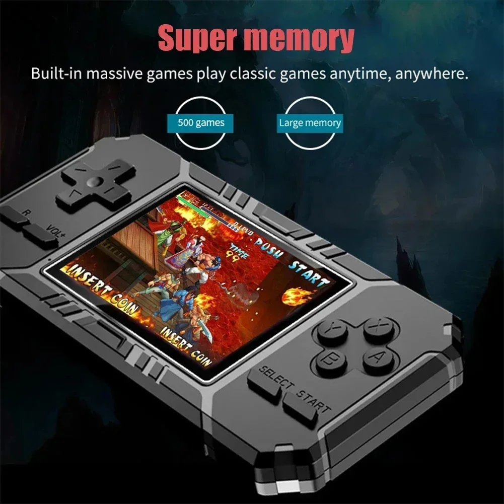 Portable Mini Handheld Game Console Retro Handheld Game Console 8-Bit 3.0 Inch Color LCD Game Player Built-in 520 Games thumbnail 4