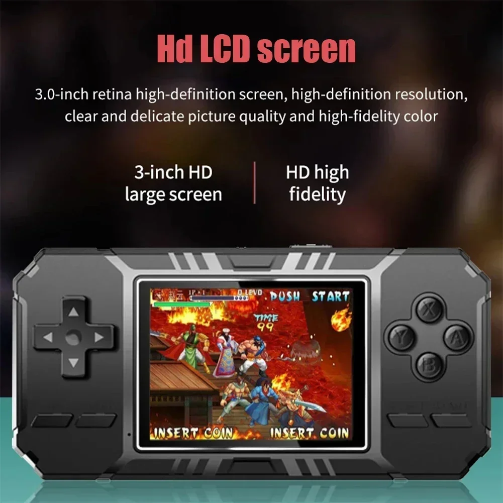 Portable Mini Handheld Game Console Retro Handheld Game Console 8-Bit 3.0 Inch Color LCD Game Player Built-in 520 Games thumbnail 2