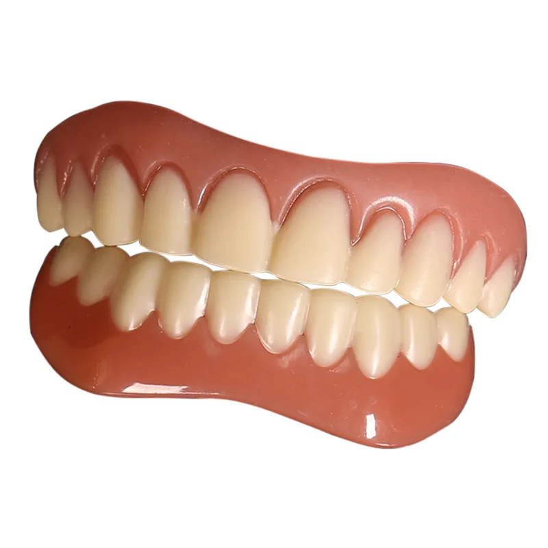 2023False Teeth Silicone Upper Lower Veneers Perfect Laugh Veneers Dentures Paste Fake Teeth Braces Comfortable TeethOrthodontic thumbnail 2