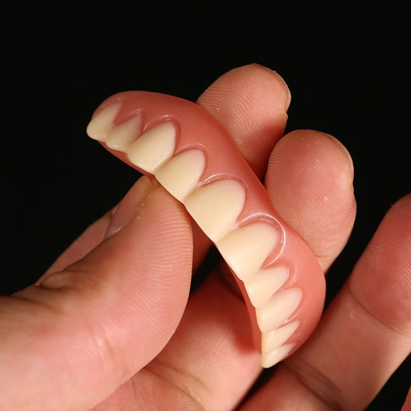 2023False Teeth Silicone Upper Lower Veneers Perfect Laugh Veneers Dentures Paste Fake Teeth Braces Comfortable TeethOrthodontic