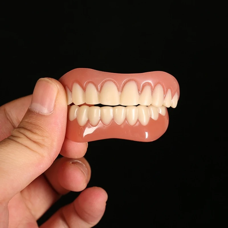 2023False Teeth Silicone Upper Lower Veneers Perfect Laugh Veneers Dentures Paste Fake Teeth Braces Comfortable TeethOrthodontic thumbnail 6