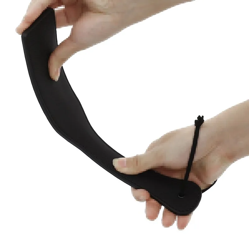 Black Harness Spank Paddle Beat Fetish BDSM Submissive Slave Adult Games Flogger Gear Flogger Slapper Paddle Whip Sex Toys Flirt thumbnail 3