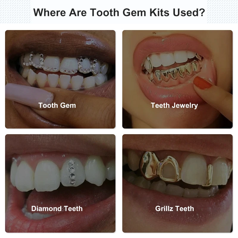 Tooth Gem Set Glue Kit with UV Curing Light Dental Orthodontic Adhesive Jewelry Diamond Crystals Ornament Direct Bonding System thumbnail 4