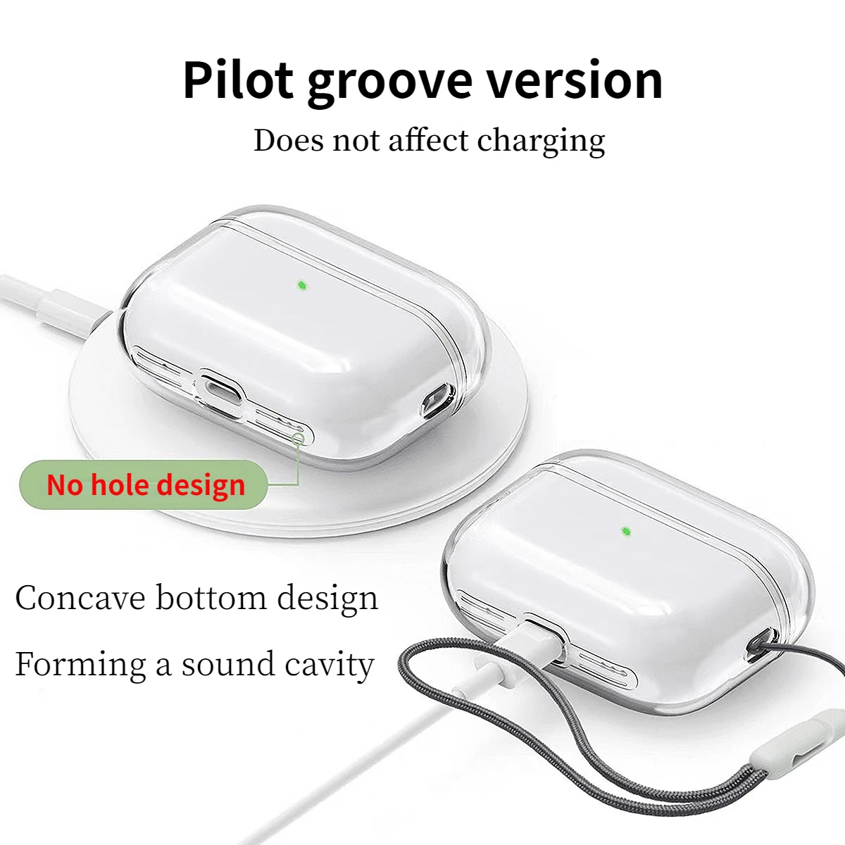 Transparent Protective Case Cover For Airpods Pro 2 EarphonesTPU Soft Skin Shockproof Case Designed for Airpods Pro2 Earbuds thumbnail 6