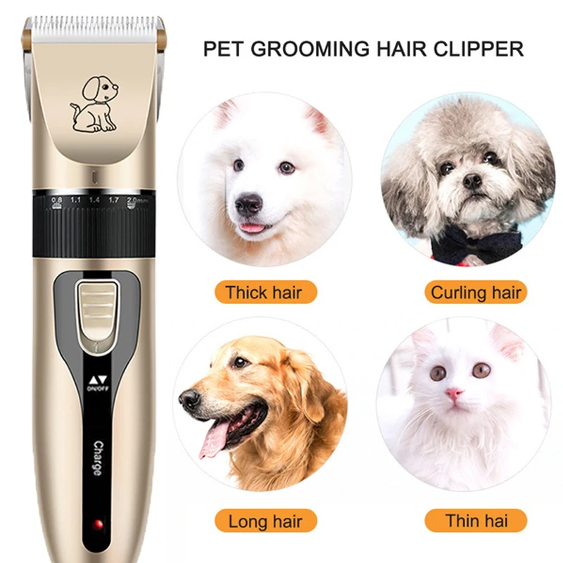 Electric Pet Clipper Grooming Kit For Dogs Reachageable Trimmer Haircut Cat Hair Cutting Remover Professional Machine Set thumbnail 2