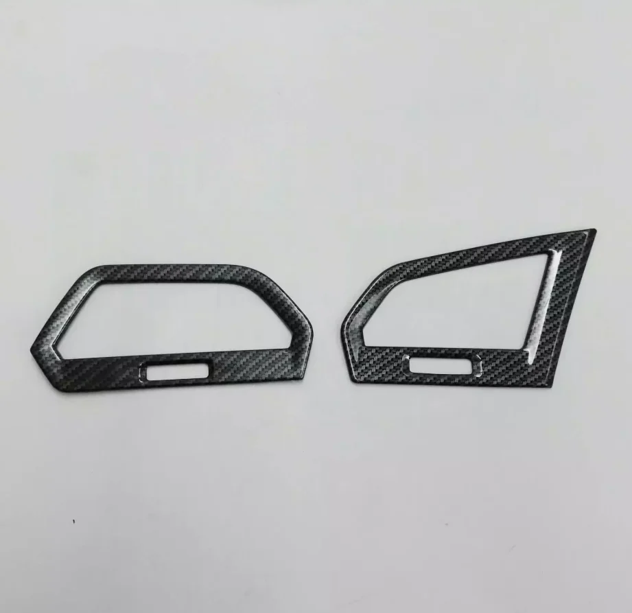 For Volkswagen VW Tiguan MK2 2017- 2021 2022 Interior Accessories Carbon Fiber Car Air Conditioning AC Outlet Vent  Cover Trim thumbnail 4