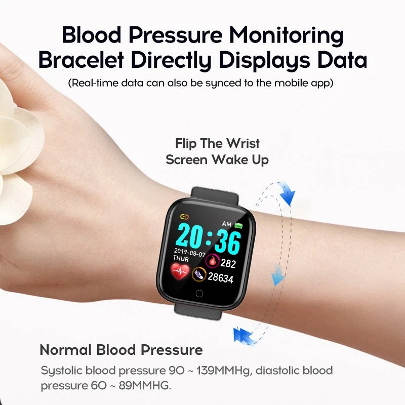 Watch Bluetooth Pro Smart Fitness Tracker Sports Watch Heart Rate Monitor Blood Pressure Smart Watch Bracelet for Android IOS thumbnail 4