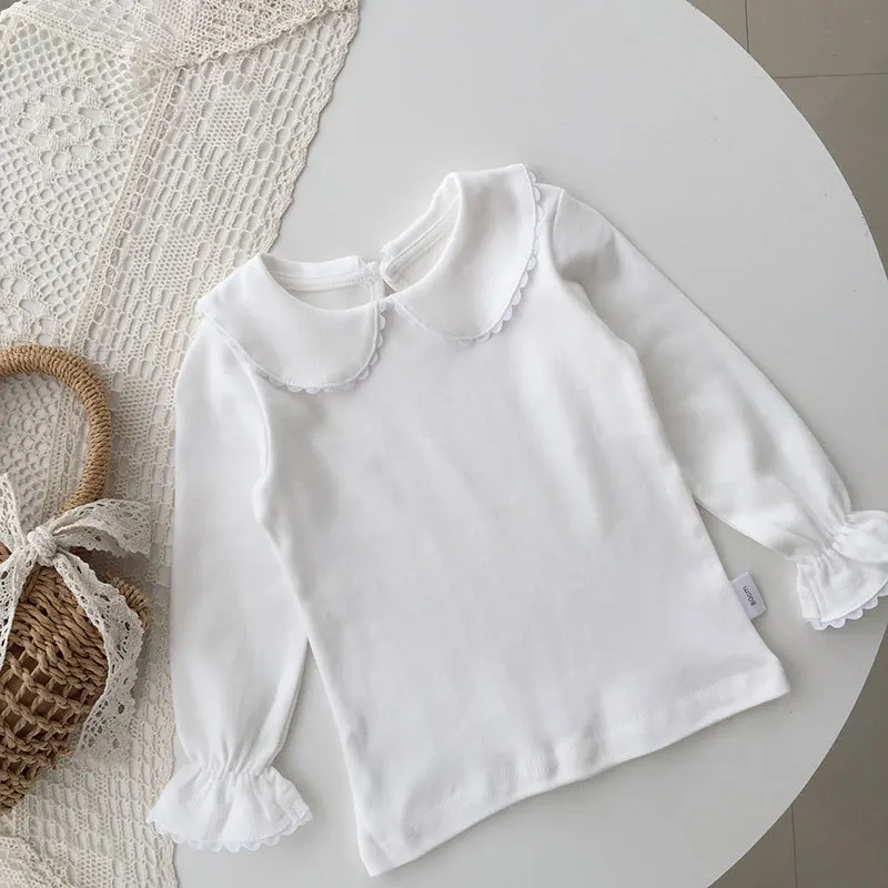 Spring New Baby Girls College Style Suit Fashion Children's Clothes Knitted Vests Skirts Underwear Shirt Kids Clothes Girls thumbnail 2