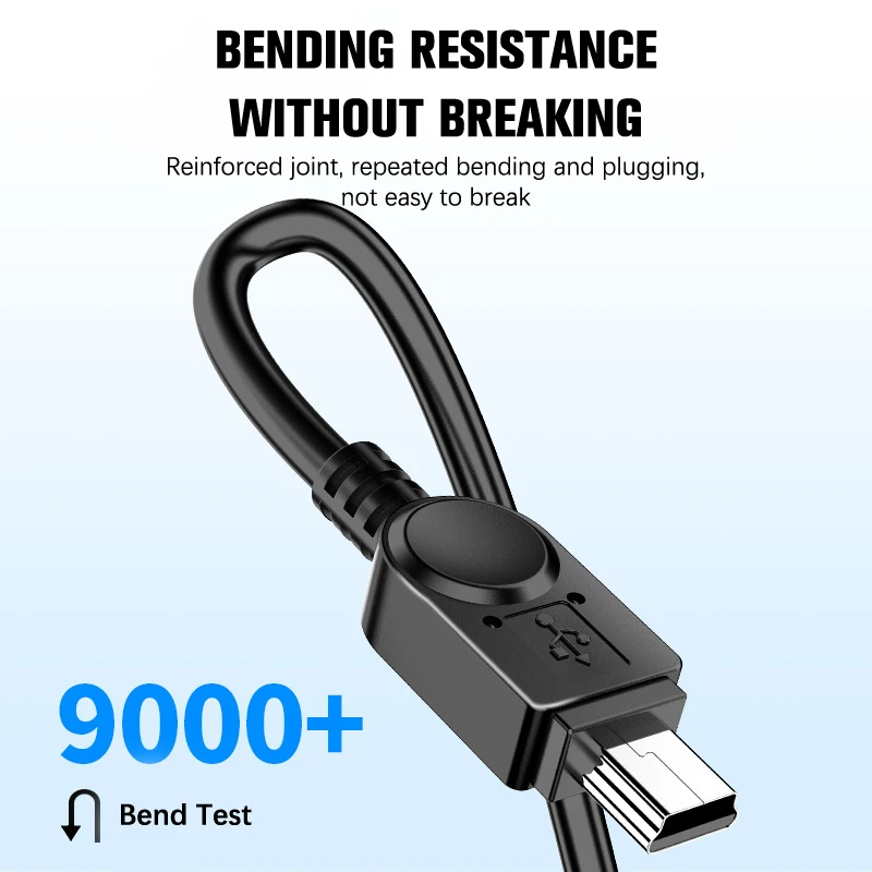 0.25M/1M/2M/3M Mini USB Cable Mini USB To USB Fast Data Charger Cable For MP3 MP4 Player Car DVR GPS Digital Camera HDD Mini USB thumbnail 4