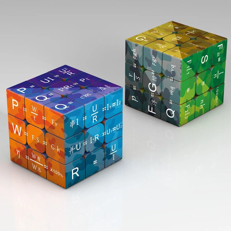 3x3x3 Magic Puzzle Cube Math Chemistry Element Physical Kids Puzzle Cube with Base Magico Cubo Children's Gifts Educational Toys thumbnail 6