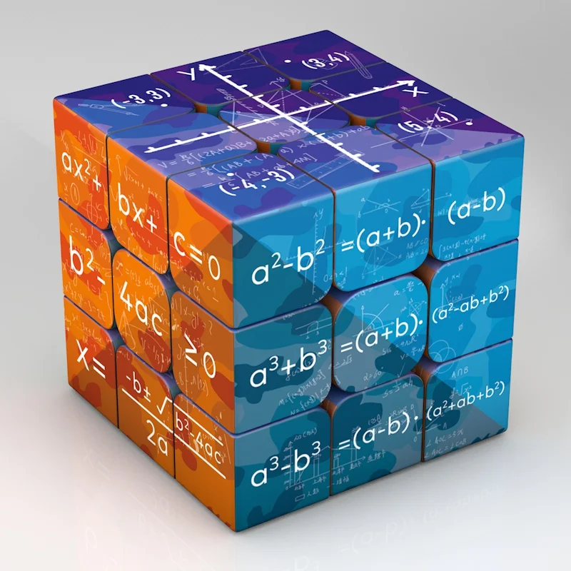 3x3x3 Magic Puzzle Cube Math Chemistry Element Physical Kids Puzzle Cube with Base Magico Cubo Children's Gifts Educational Toys thumbnail 3
