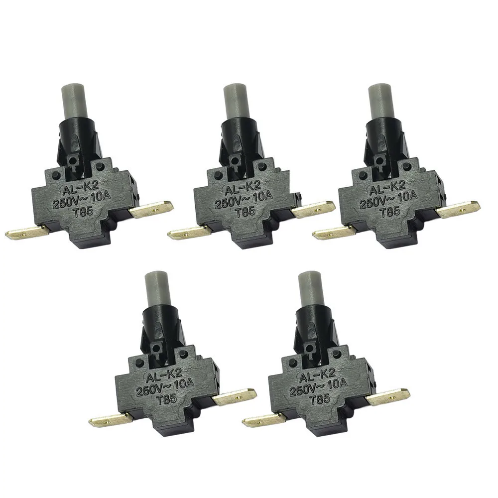 3pcs Gear Switch 10A/250V Push Button Switch AL-K2 Room Heater Electric Heater Switch 2pin Repair Accessories thumbnail 2
