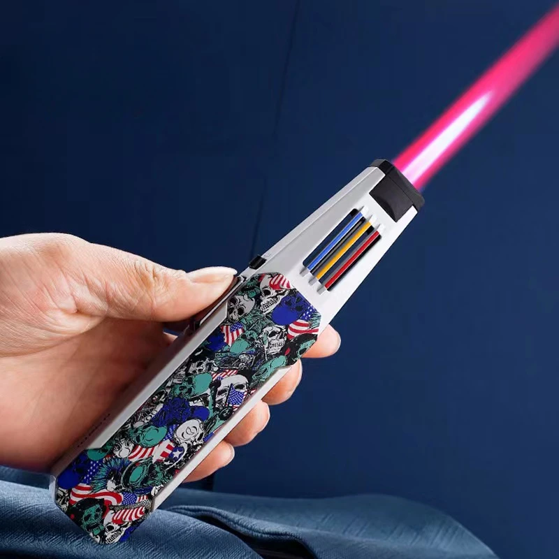 New JOBON Windproof Pen Airbrush Jet Butane Tube Lighter Metal Gas Kitchen Outdoor BBQ Cigar Lighter thumbnail 5