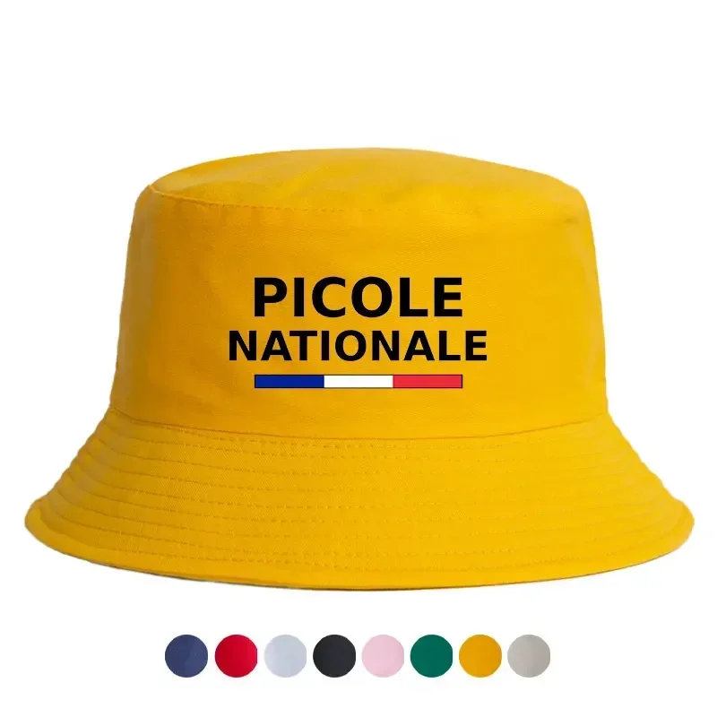 Summer Picole Nationale Bob Man Reversible Bucket Hat Women Cotton Fisherman Cap Unisex Outdoor Sport Sun Activities Panama thumbnail 3