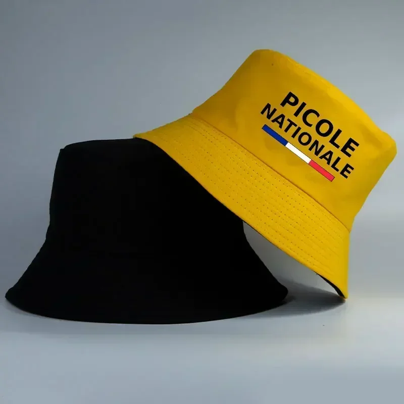 Summer Picole Nationale Bob Man Reversible Bucket Hat Women Cotton Fisherman Cap Unisex Outdoor Sport Sun Activities Panama thumbnail 4