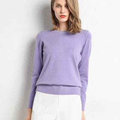 Comfortable Pullover Cashmere Sweater Women Tops thumbnail 3
