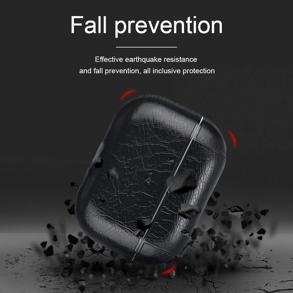 For Airpods Pro 3 Case Leather Business Earphone Case Headset Shell Headphone Cover For Apple AirPod 4 3 Pro 2nd Gen USB C Funda thumbnail 5