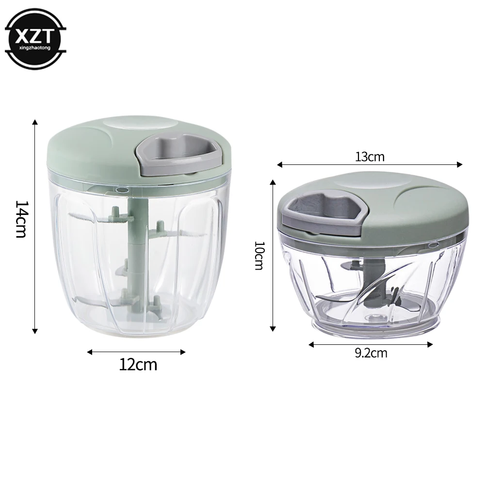 Multifunctional Garlic Stirrer Manual Meat Grinder Kitchen Supplies Food Processor Kitchen Tools Garlic Cutter 500ml/900ml thumbnail 2