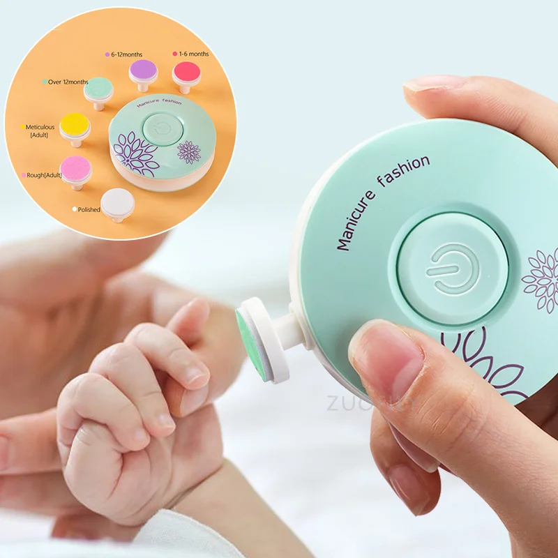Electric Baby Nail Trimmer Kid Nail Polisher Tool Infant Manicure Scissors Baby Hygiene Kit Baby Nail Clipper Cutter for Newborn thumbnail 2