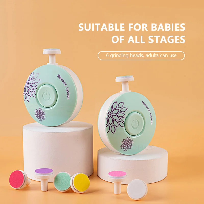 Electric Baby Nail Trimmer Kid Nail Polisher Tool Infant Manicure Scissors Baby Hygiene Kit Baby Nail Clipper Cutter for Newborn thumbnail 3