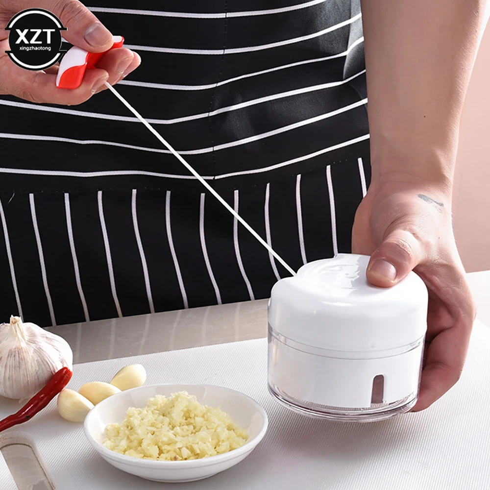 Mini Garlic Cutter Multifunctional Garlic Pounder Manual Garlic Puller Meat Grinder Food Chopper Kitchen Tools thumbnail 2