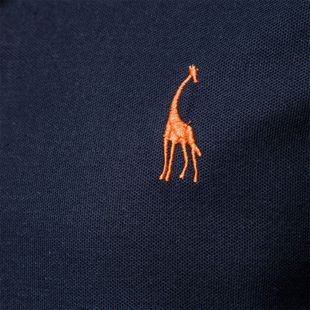 AIOPESON Embroidery 35% Cotton Polo Shirts for Men Casual Solid Color Slim Fit Mens Polos New Summer Fashion Brand Men Clothing thumbnail 4