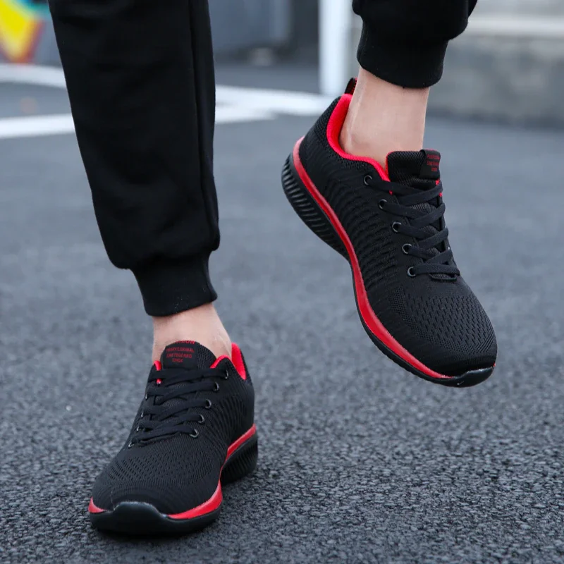 Men Women Knit Sneakers Breathable Athletic Running Walking Gym Shoes thumbnail 6