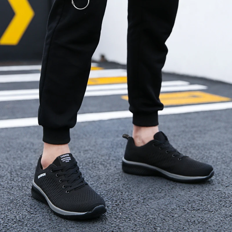 Men Women Knit Sneakers Breathable Athletic Running Walking Gym Shoes thumbnail 5