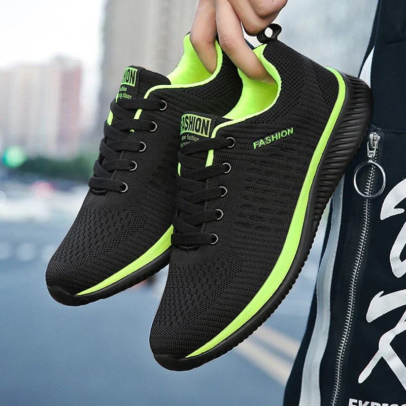 Men Women Knit Sneakers Breathable Athletic Running Walking Gym Shoes thumbnail 4