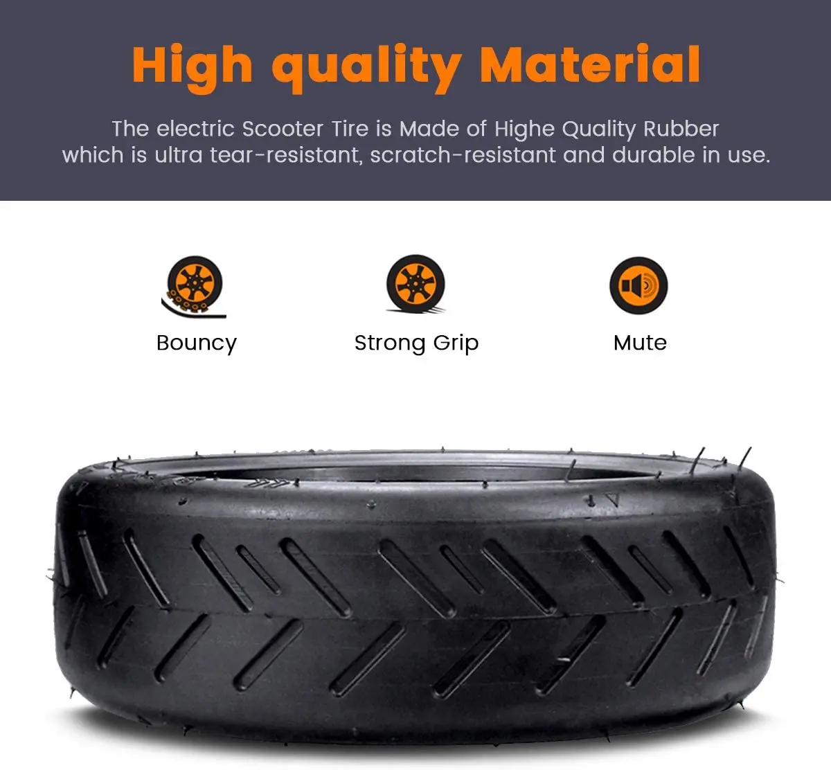 For Xiaomi Electric Scooter Tire Rubber Tire 8 1/2x2 Upgraded Thicken Inner Tube 8.5" M365 Pro Front Rear Replacement Tyre thumbnail 2