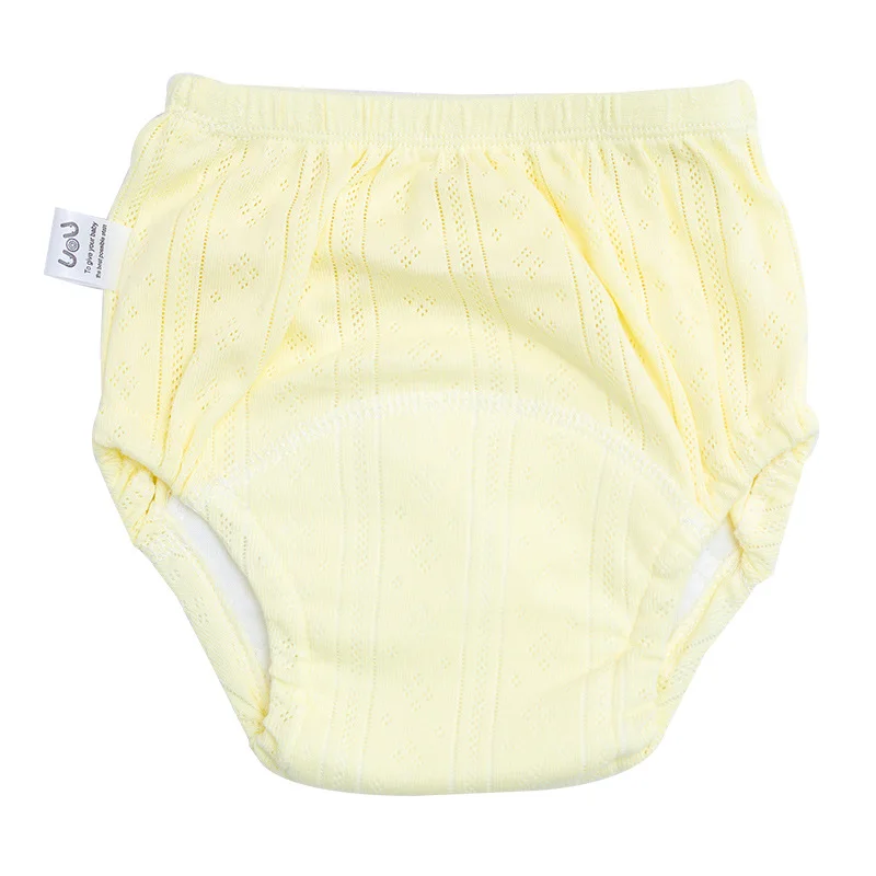 Newborn Training Pants Baby Shorts Solid Color Washable Underwear Boy Girl Cloth Diaper Reusable Nappies Infant Panties thumbnail 5