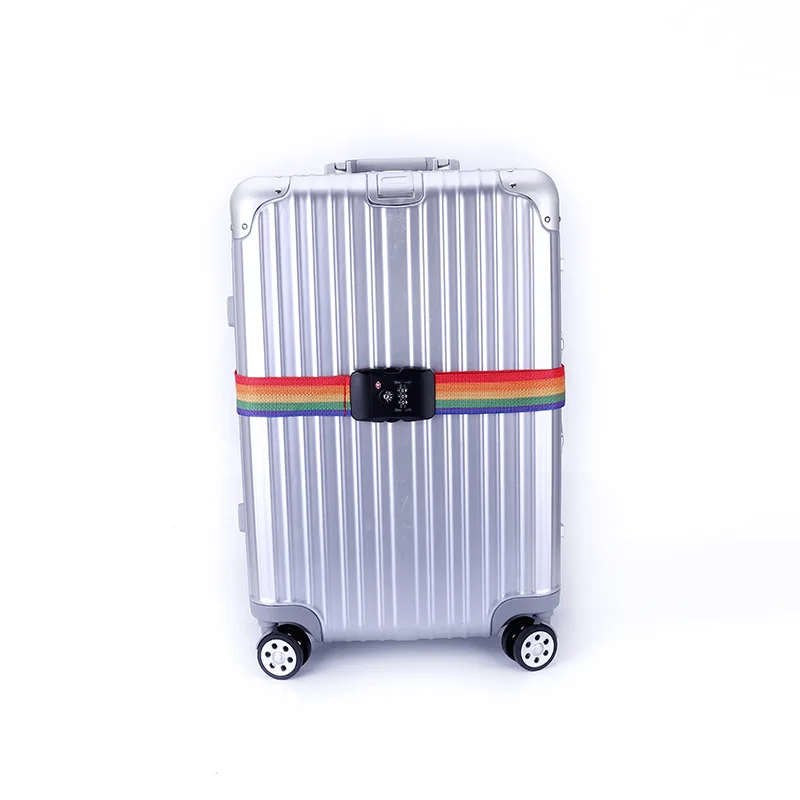 TSA Password Customs Lock Luggage Cross Belt Adjustable Travel Suitcase Band Luggage Suitcase Rope 2M Straps Travel Accessories thumbnail 5