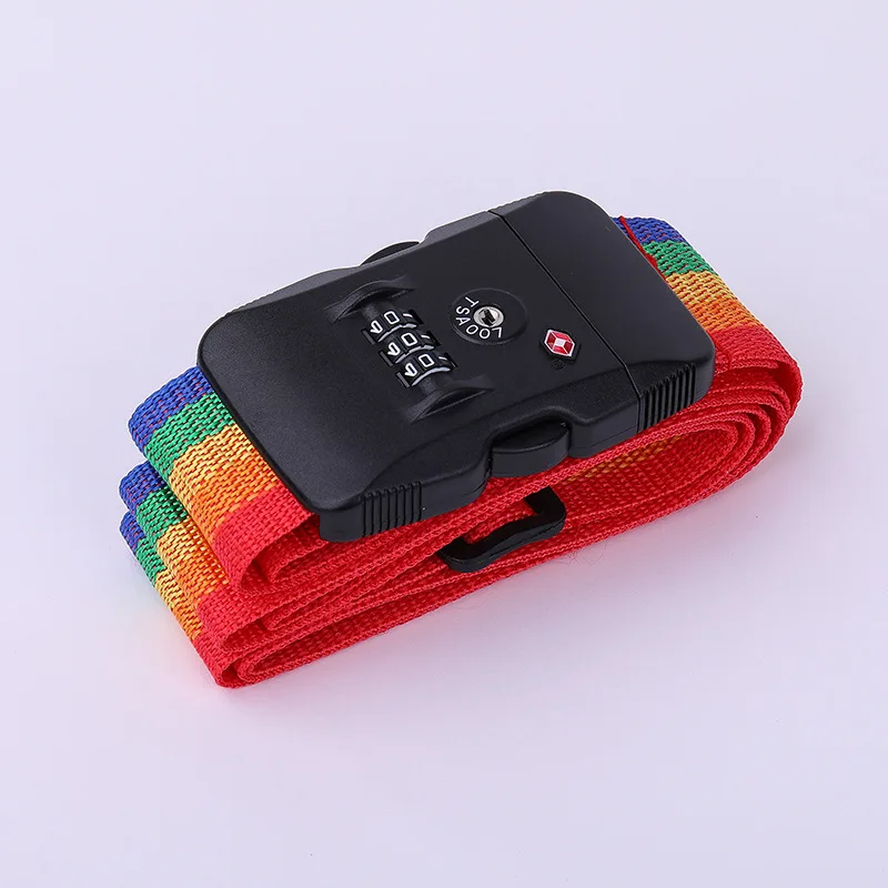 TSA Password Customs Lock Luggage Cross Belt Adjustable Travel Suitcase Band Luggage Suitcase Rope 2M Straps Travel Accessories thumbnail 2
