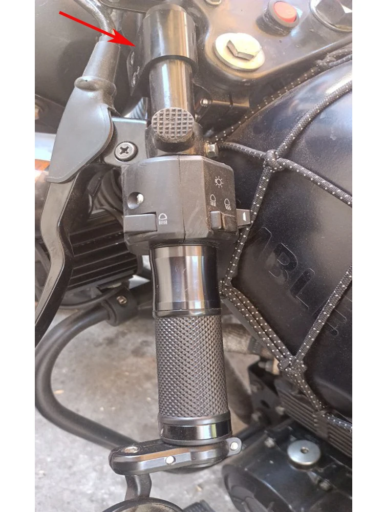 Motorcycle Handlebars Handle Bar Cafe Racer Clip On Ons Fork 31 33 35 36 37 41 43 45 47 48 50 51 52 53 54 MM Rised Riser Clamp thumbnail 2