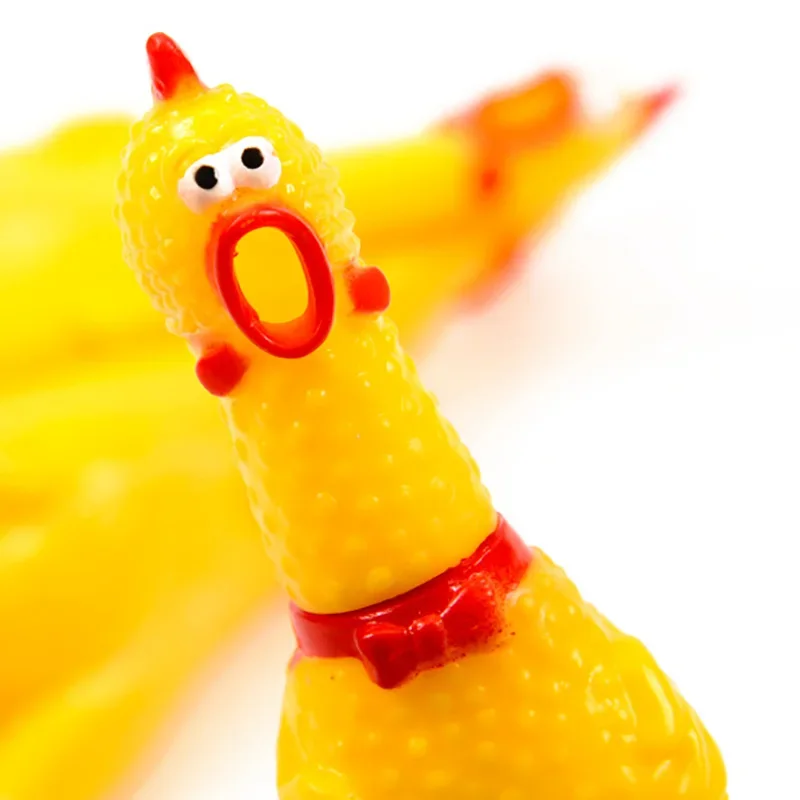Screaming Chicken Squeeze Sound Toy Pets Dog Toys Product Shrilling Decompression Tool Squeak Vent chicken Chicken Interesting thumbnail 2