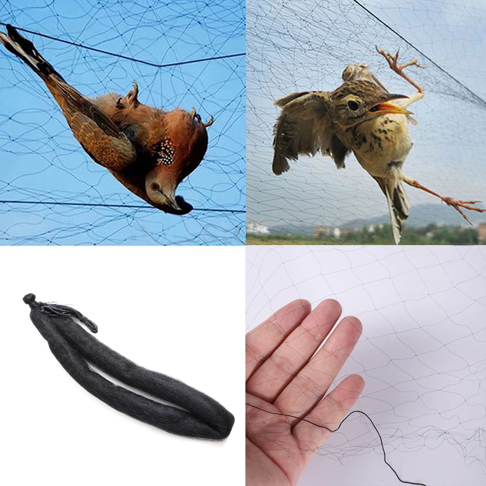 Dropshiping Bird Net Anti Bird Catcher Netting Pond Net Fishing Net Traps Crops Fruit Tree Flower Garden Mesh Pest Control Tool thumbnail 2